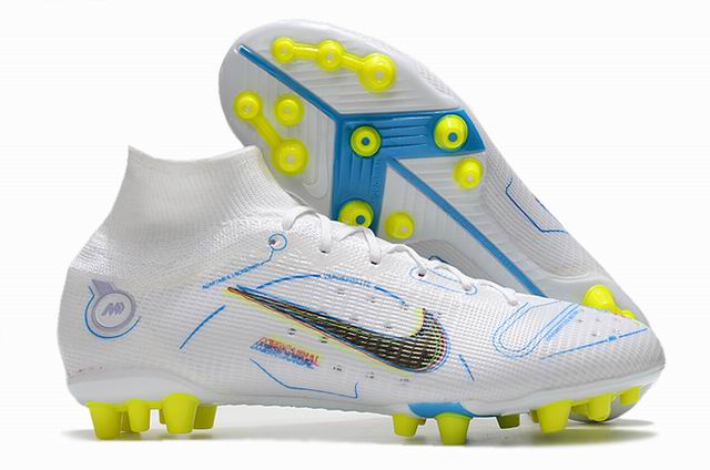 Nike Superfly 8 Elite Cleats White Blue Black Green-3 - Click Image to Close